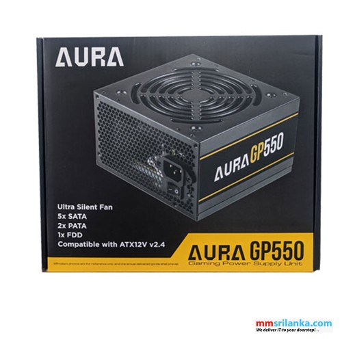 GAMDIAS AURA GP550 GAMING 550W POWER SUPPLY 